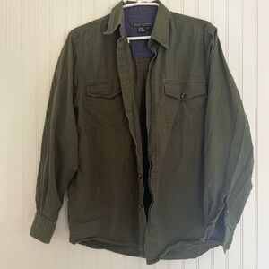 Royal Robbins Green Button Up – Outdoorsy Utility Shirt men’s M